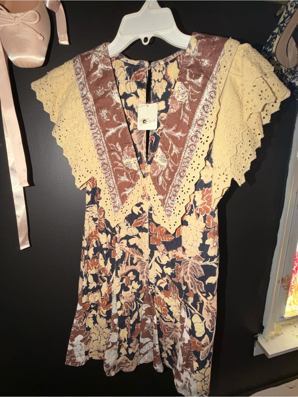 Free People Lace-Trim Dress